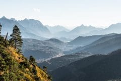 Fernblick aus den Bayerischen Alpen