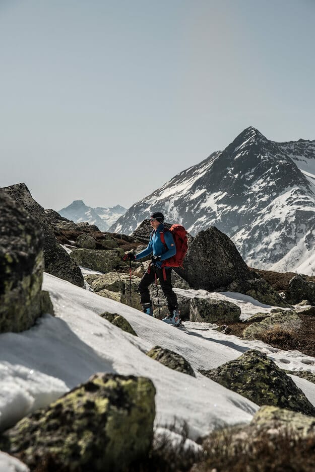 Hochgasser 2.922M Skitour mit Blick auf den Großvenediger