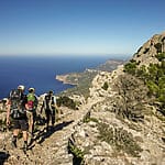 drei Freunde beim Wandern auf Mallorca - GR 221 schönste Etappen