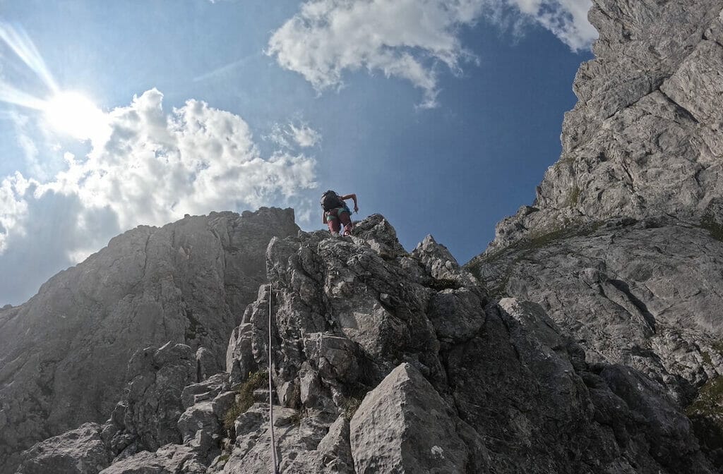Klettern am Kopfkraxen