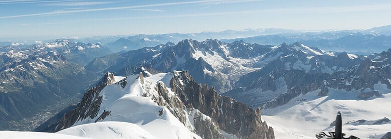 Bergpanorama vom Mont Blanc