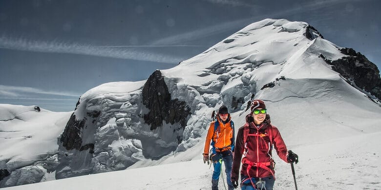Der Mont Blanc einer der höchsten Berge Europas