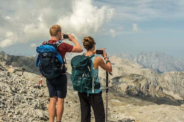 Traumhafter Ausblick auf Watzmann und Hochkalter